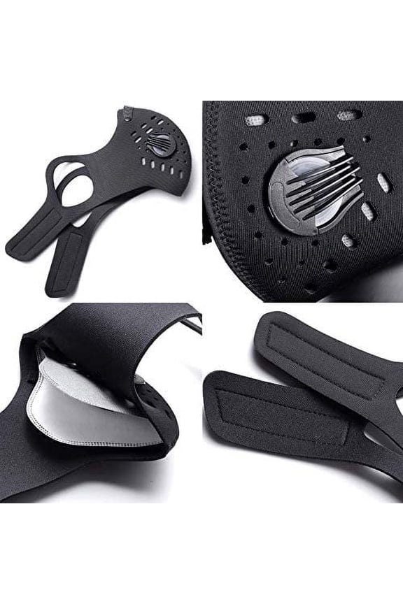 Face Mask with Activated Carbon Filters - Quick Shipping from USA