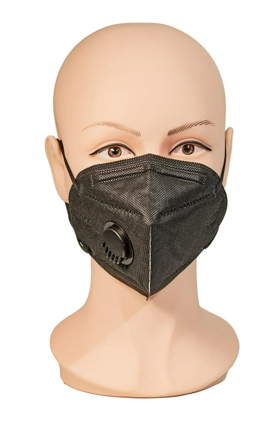 Face Mask with Exhale Vent - Black