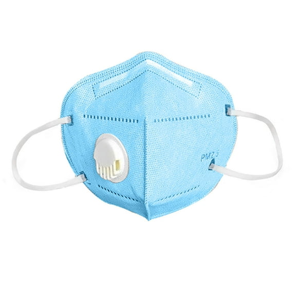Face Mask with Exhale Vent - Light Blue