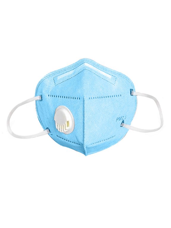 Face Mask with Exhale Vent - Light Blue