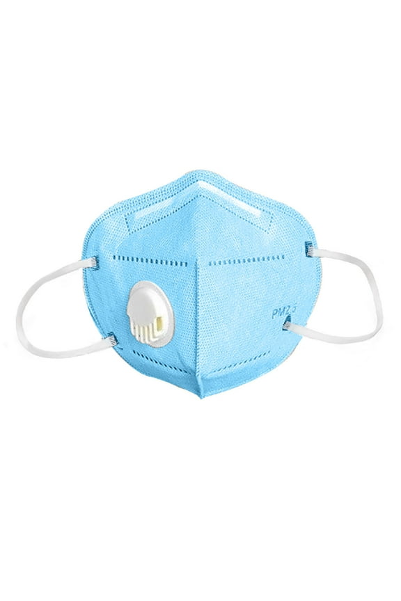Face Mask with Exhale Vent - Light Blue