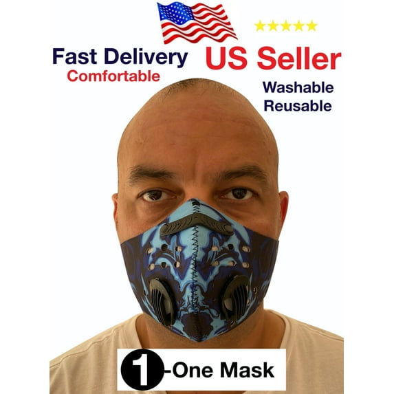 Face Mask, with pocket filter , Unisex, Mask Mouth Washable, Reusable , Mask