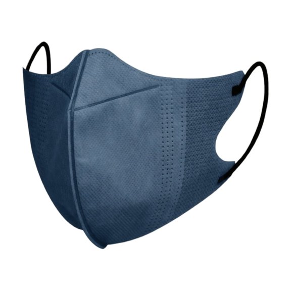 Face Masks Disposable Deep Blue 3D Stylish 10 Pack Disposable Face Masks for Adults Everyday Indoor Outdoor Use