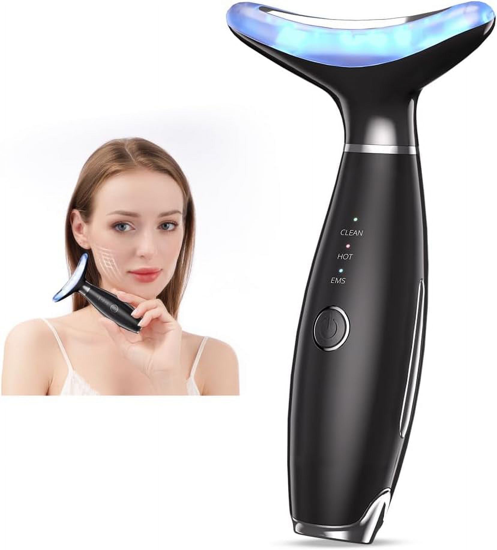Face Massager, Double Chin Vibration Device, 3 in 1 Portable Neck