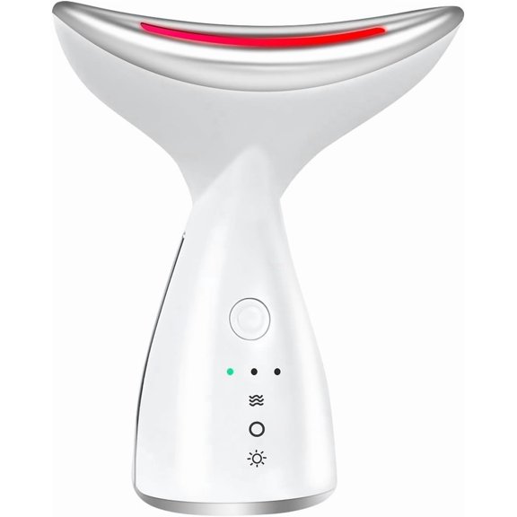 Face Massager for Face Neck Red Light Therapy Device 45 Heated Firming Wrinkle Removal Facial Massager 3 in 1