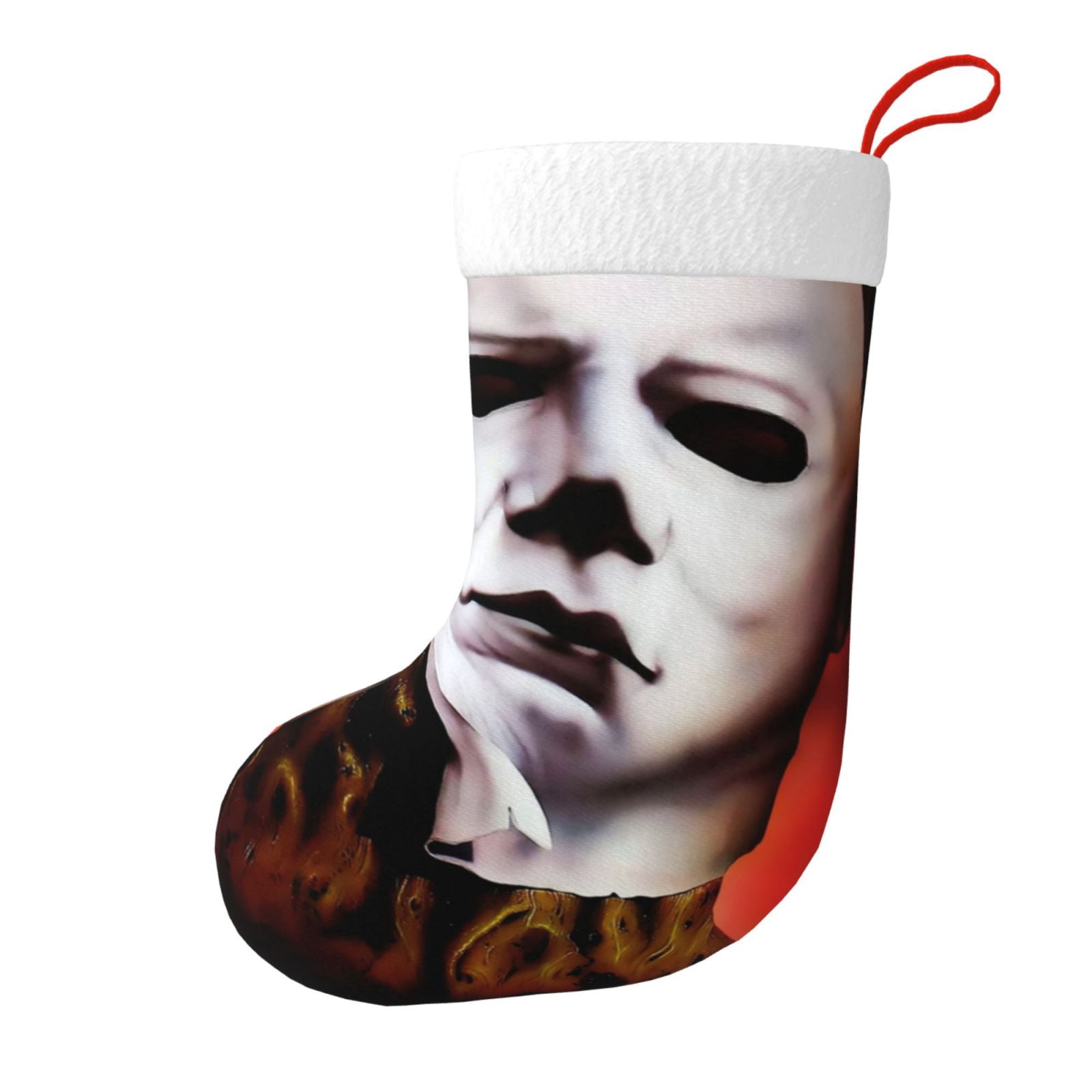Face Michael Myers Christmas Stocking Xmas Candy Gift Bag Fireplace ...