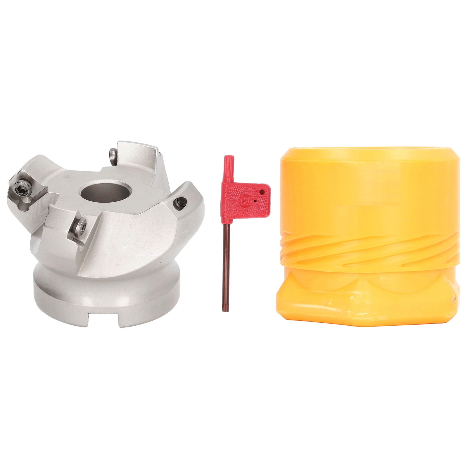 Face Mill CNC Milling Cutter 4 Flutes Lathe Cutting Tool Accessory Set