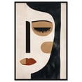 thumbnail image 1 of Face Moderne II Canvas Modern Face Abstract by Art Remedy, Black Frame, 16 x 24, 1 of 7