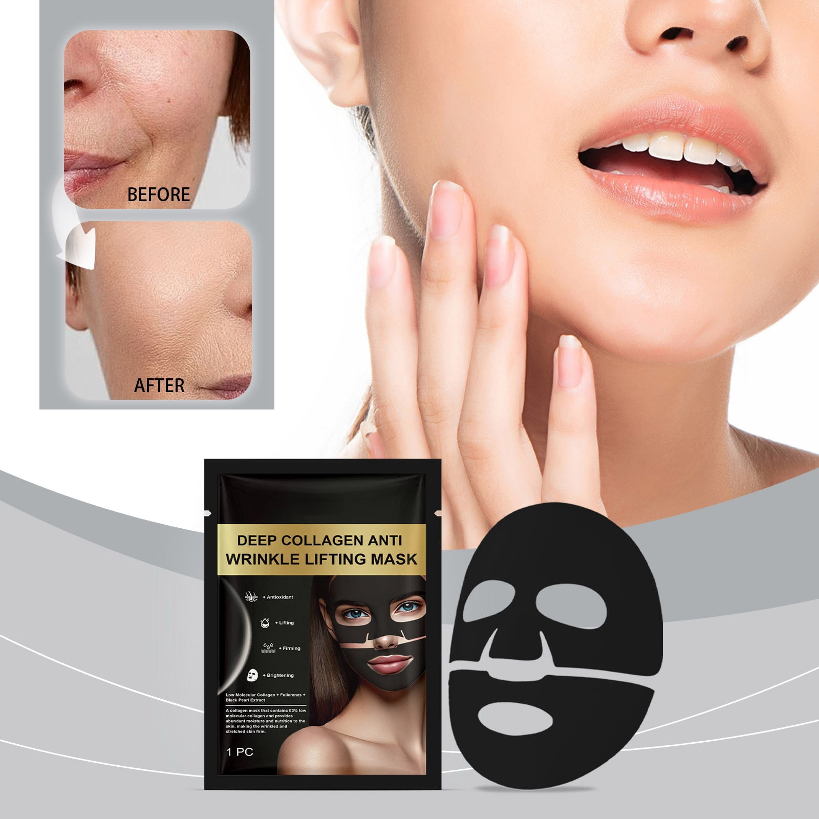 Image showcasing Face Moisturizer,Collagensing Moisturizing Facial Mask 1Pcs ...