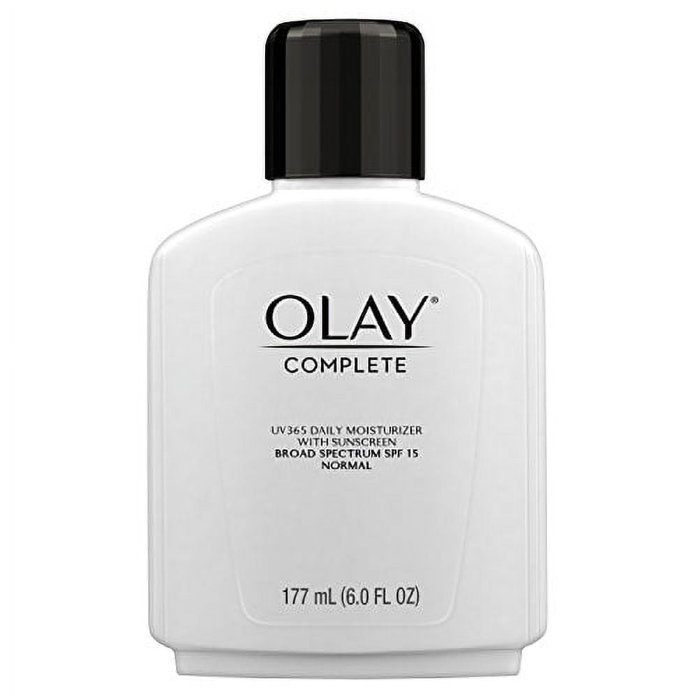 Face Moisturizer by Olay Complete Lotion All Day Daily Facial Moisturizing Lotion SPF 15 for Normal Skin and Hydration, Oil-Free Non-Greasy, 6 Fl Oz (Pack of 2)