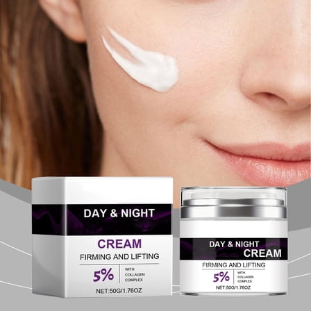 Face Moisturizer Retinol Cream For Face, Anti Aging Neck Firming Cream, Day & Night Moisturizing with Collagen, Wrinkle Cream For Women & Men Reduces Wrinkles, Dryness, 1.76oz