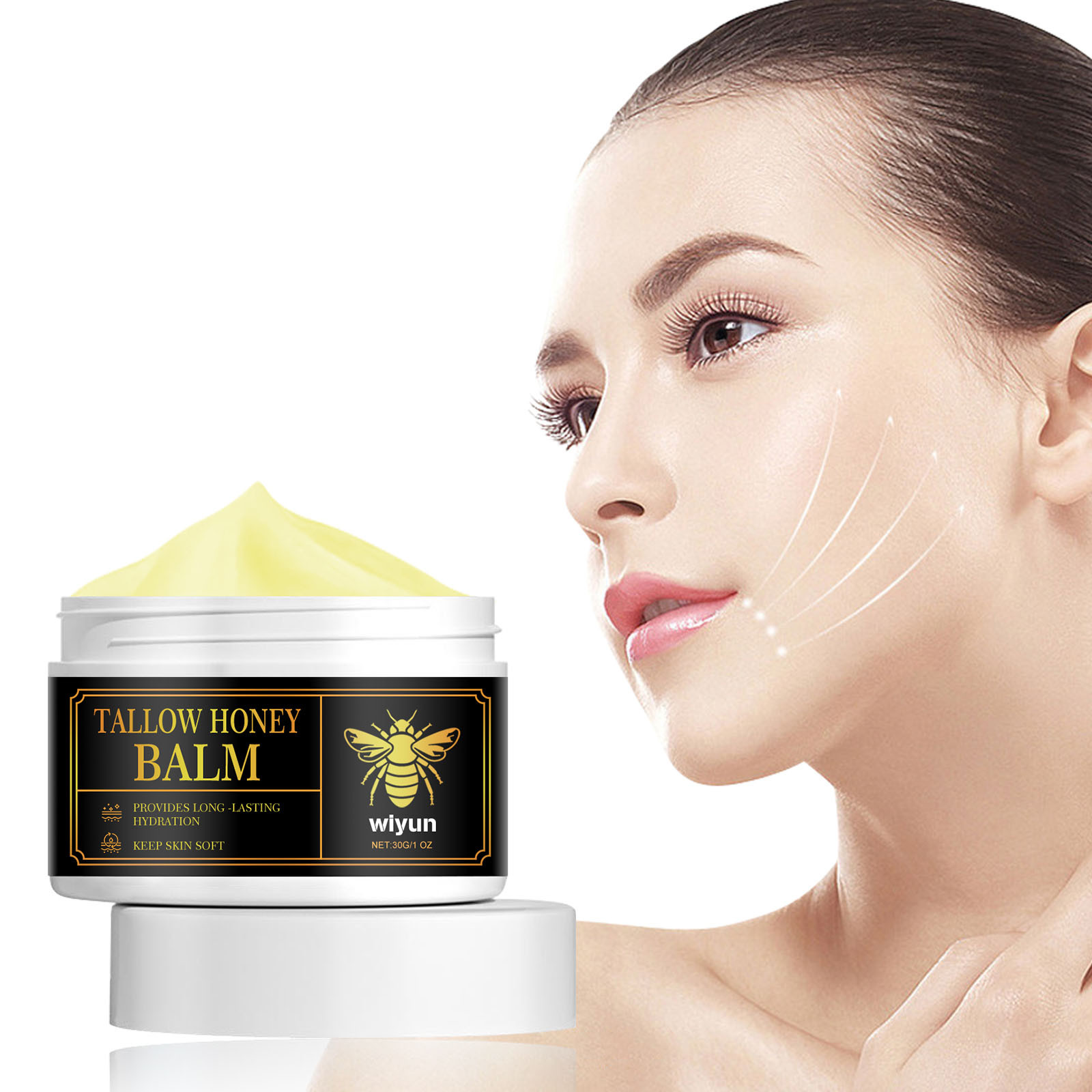 Face Moisturizer for Oily Skin, Grass Fed Beef Tallow Balm Moisturizing ...