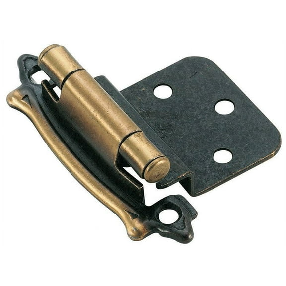Face Mount Hinge (Set of 2) [Set of 2] Finish: Antique Brass
