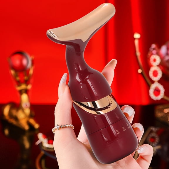 Face Neck Massager, Microcurrent Wrinkle Removal 3 In 1 Reduce Double Chin Fatigue Relief Eye Massager Wand For Forehead