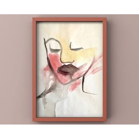 Face Num. 1. Fine Art Giclée Poster, Poster Only