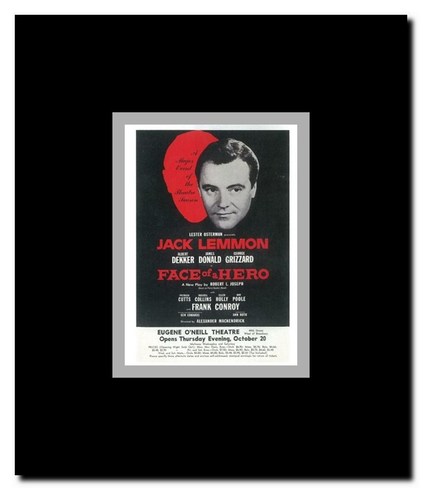 Face Of A Hero (Broadway) Framed Movie Poster