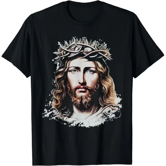 Face Of Jesus Christ Crown Design Gift Idea T-Shirt Unisex S-5XL Hot Trending Shirt, Vintage Birthday Gift
