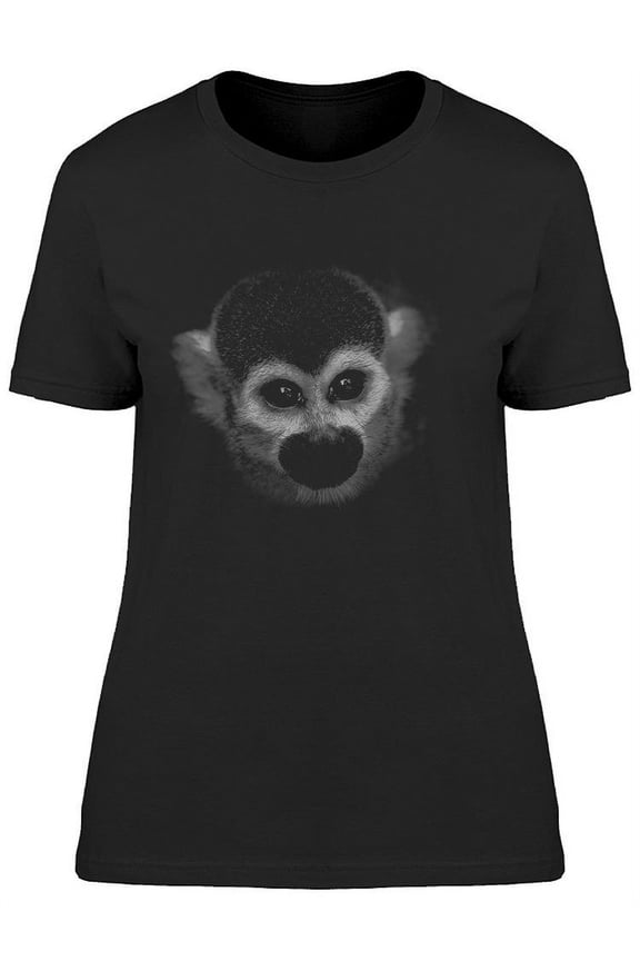 Face Of Squirrel Monkey T-Shirt Women -Image by Shutterstock, Female x-Large