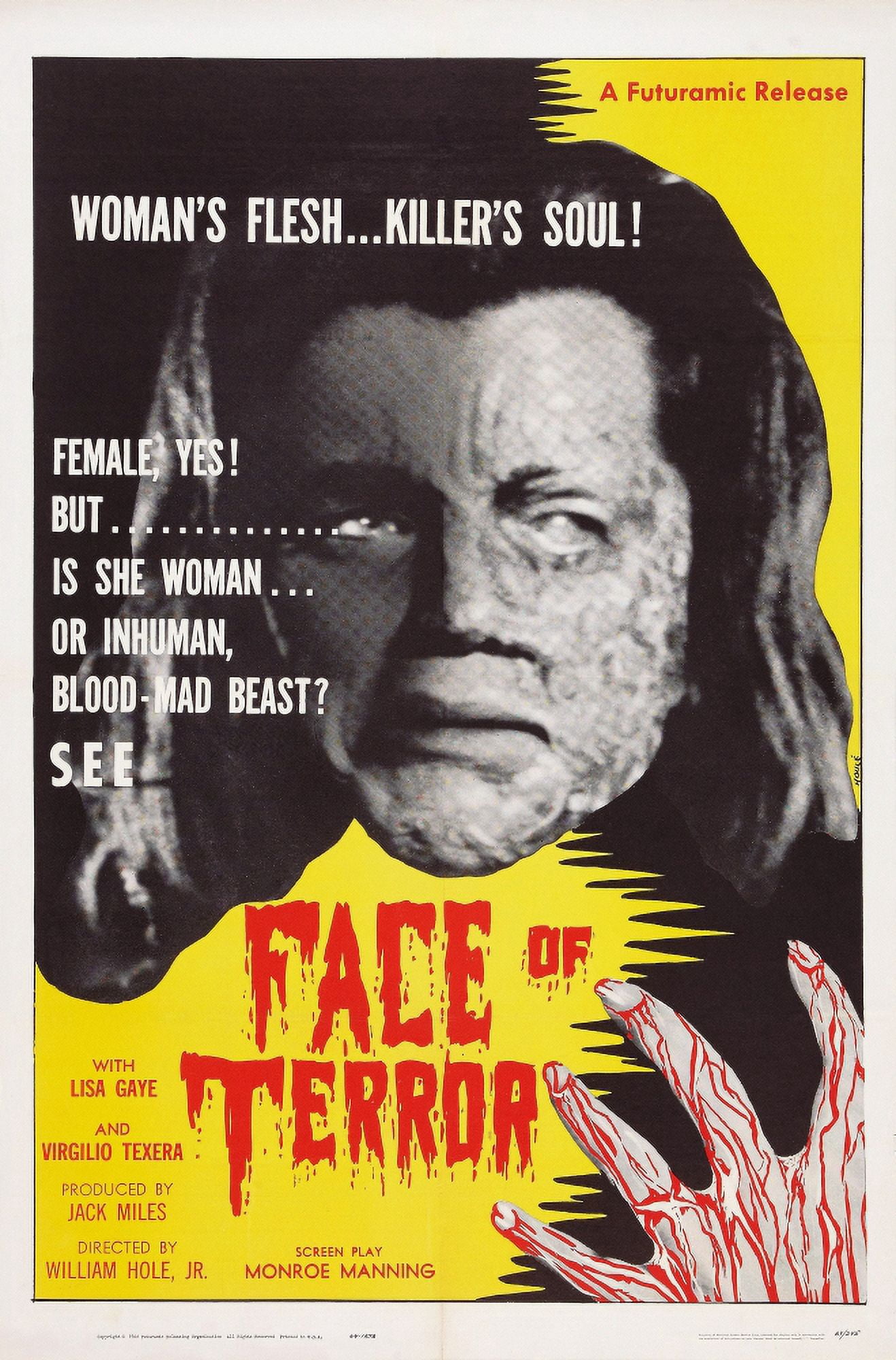Face Of Terror Canvas Art - (24 x 36)