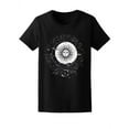 thumbnail image 1 of Face Of The Sun And Moon  T-Shirt Women -Image by Shutterstock, Female Large, 1 of 2