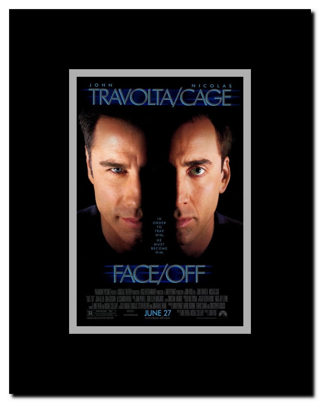 Face/Off Framed Movie Poster
