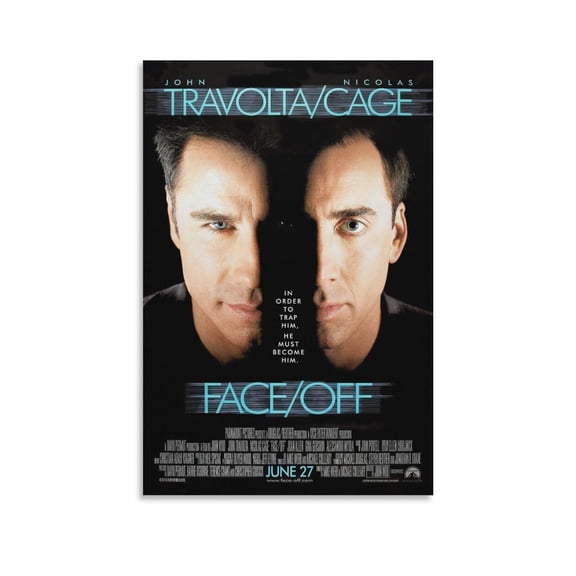 Face Off Movie Poster (2) Canvas Poster Wall Art Picture Prints Hanging Photo Decor Home Posters