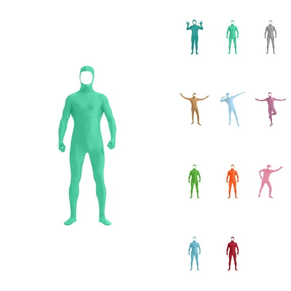 Face-Open Zentai Spandex Bodysuit – Kids Unisex Stealth Suit for Stage Performance, Dance Outfit for Boys and Girls