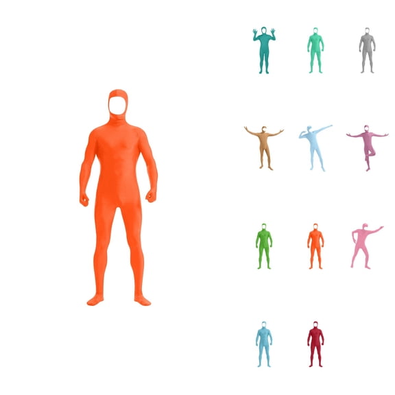 Face-Open Zentai Spandex Bodysuit – Kids Unisex Stealth Suit for Stage Performance, Dance Outfit for Boys and Girls