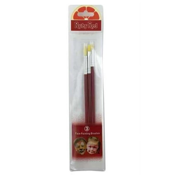 Face Paint Brush Set, 3 Piece