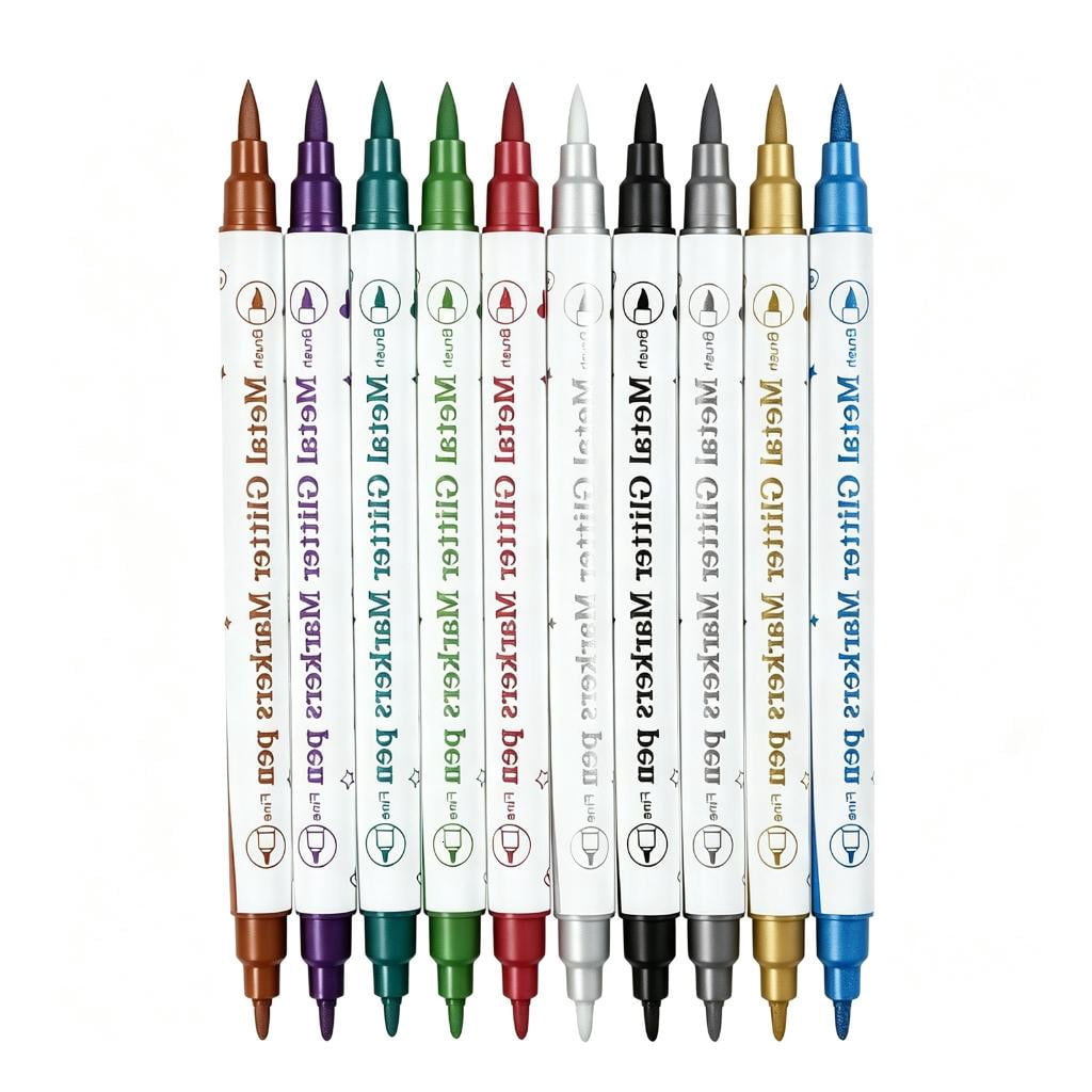 How Draw Flash Face Paint Markers Body Art 2 Tip Pens, 10 Color Set, Brush Nib, Fine ...