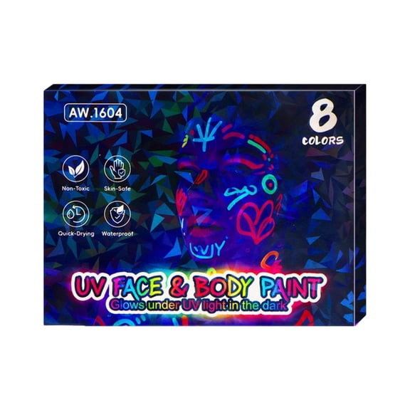 Face Paint Markers, Body Paint Pens for Skin, Washable Temporary Markers for Black light Parties, Festivals &