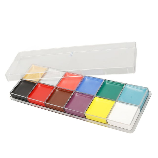 Face Paint Palette 12 Colors Oily Hypoallergenic Highly Pigmented