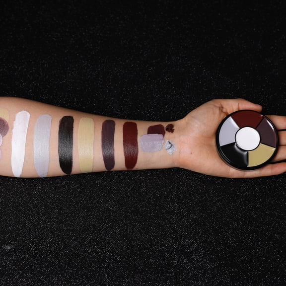 Face Paint Set 6 Color Professional Grease Makeup Kit, Long Lasting Waterproof Halloween Clown Special Effects Body Paint, Easy to Apply and Wash Off