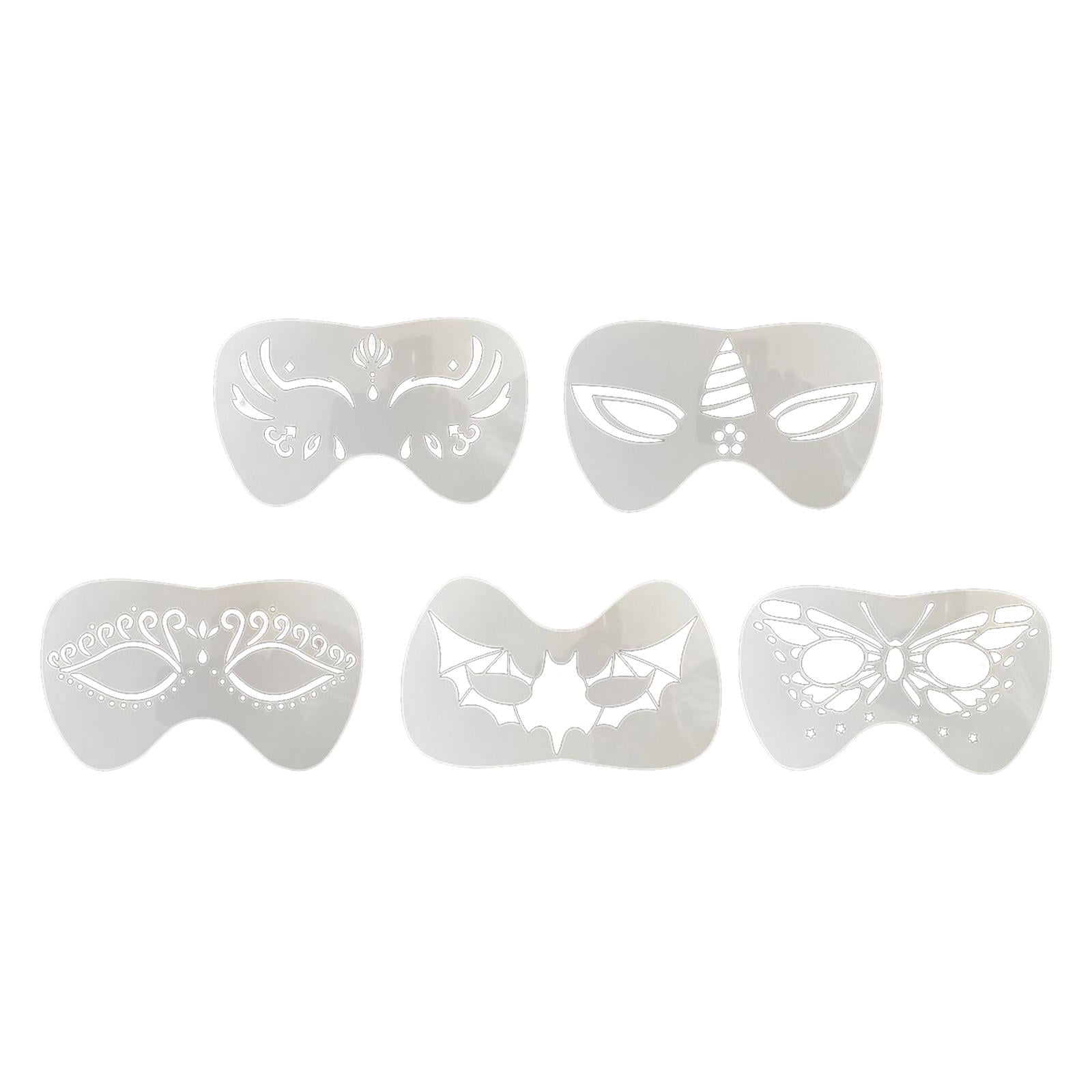 Face Paint Stencils Set Makeup Art Painting Premium Material for Kids  Smooth Half Face Use 