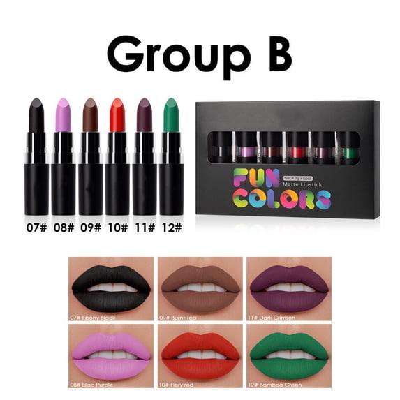 Face Paint Sticks Set, 6 Shades Matte Multi Use Lip and Body Makeup Crayons, Halloween Body Makeup Crayons Matte Face Paint Stick Set, Washable Temporary Body Art