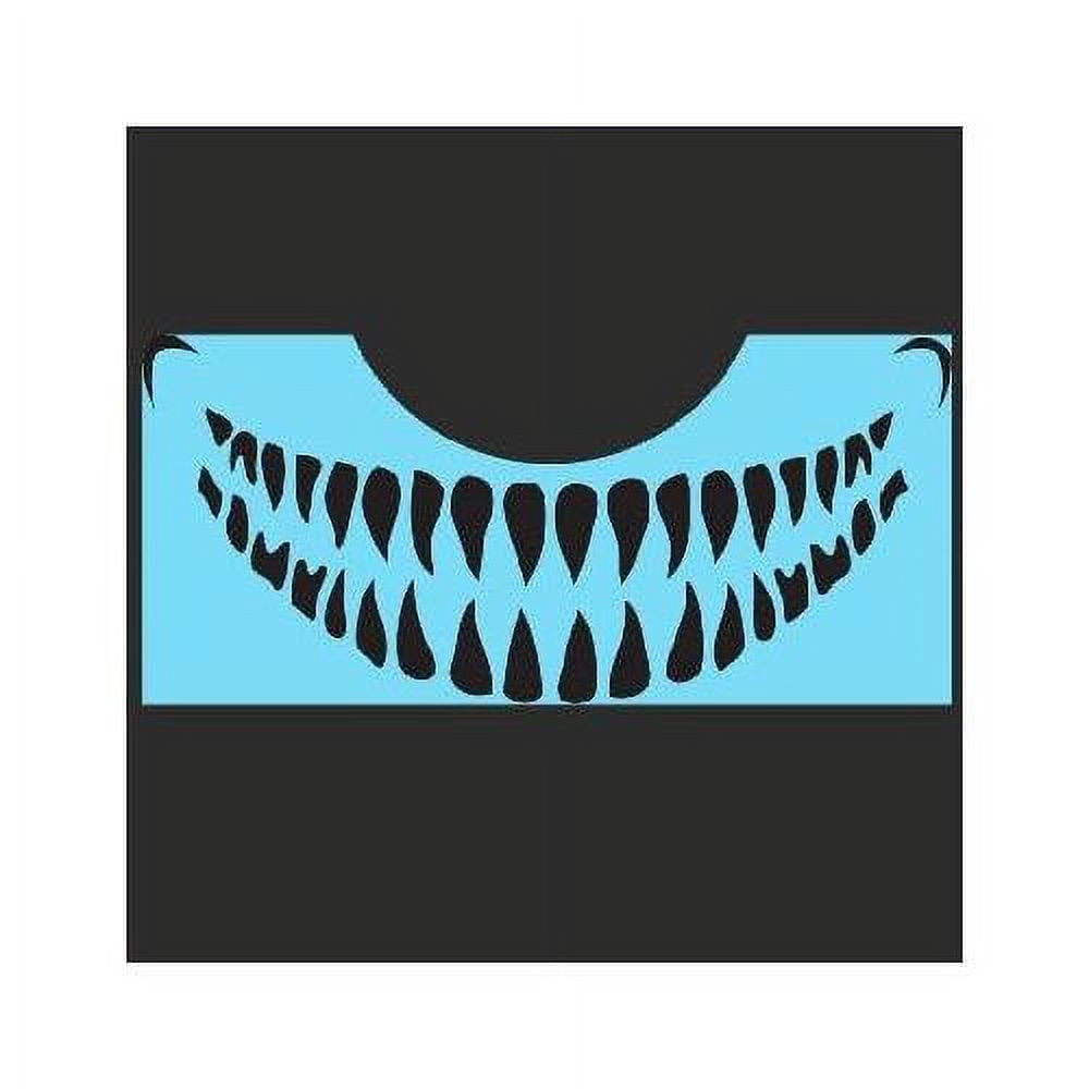 Face Painting Stencil - Quickez/Scary Teeth #62 - Walmart.com