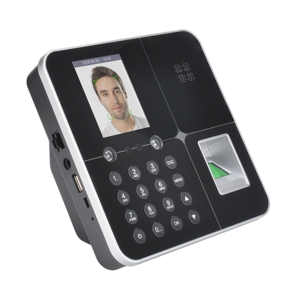 Face Password Fingerprint Electronic Attendance Machine With 2.8" Screen Biometric Employee Checking-in Voice Broadcast - Efficient Management