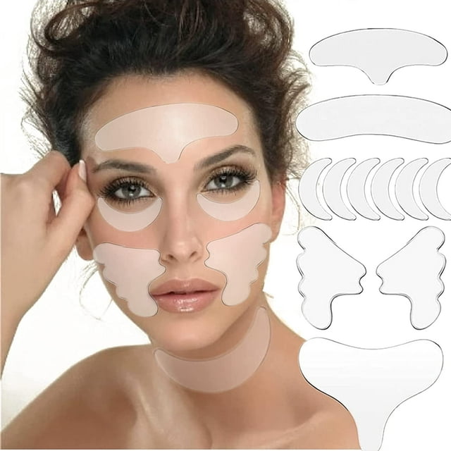 Face Patches Reusable Chest Pads 11pcs Anti Silicone Pad For Skin Lines Preventionovernight 6984