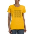 thumbnail image 1 of Face Pattern T-Shirt Women -Smartprints Designs, Female Small, 1 of 4