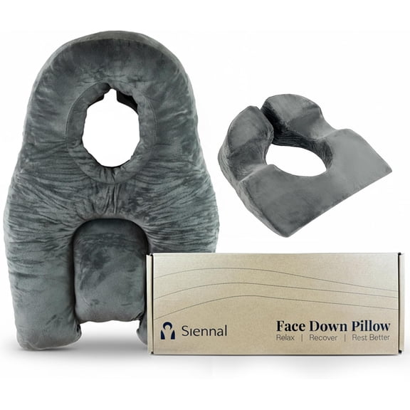 Face Down Pillow After Eye Surgery  3-Vent Design for Easy Breathing  Vitrectomy & BBL Recovery Pillow for Sleeping Face Down  CertiPUR-US Certified Shredded Memory Foam
