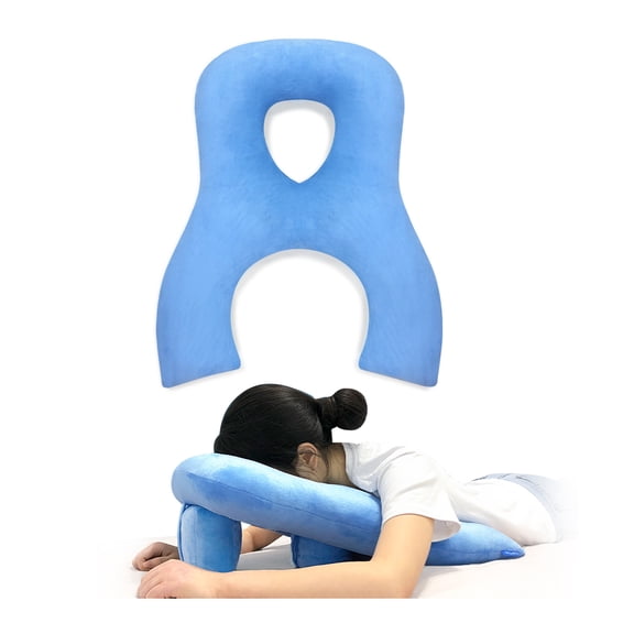 Face Down Pillow for Sleeping After Eye Surgery Head Positioning Prone Pillow for Massage Napping Tanning Pillow with Face Hole Doughnut Bed Cradle Cushion Detached Retina Vitrectomy Recovery
