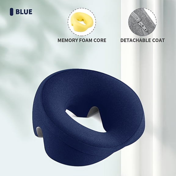 Face Down Pillows for Massage Table, Massage Headrest for Bed, Face Pillow for Stomach Sleeping, BBL Pillow After Surgery Post Eye Surgery & Vitrectomy Recovery, Removable Cover Grey
