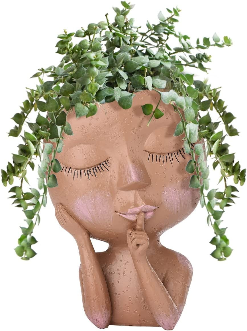 Face Planter Pot, Moyeeka Planters For Indoor Plants Face Flower Pots