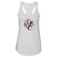 thumbnail image 1 of Face Portrait On A Kitten Racerback Tank Women -Image by Shutterstock, Female x-Large, 1 of 4