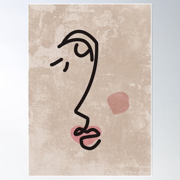 Face Poster Wall Art, Modern Wall Decor For Living Room Bedroom, 8x12 UNFRAMED