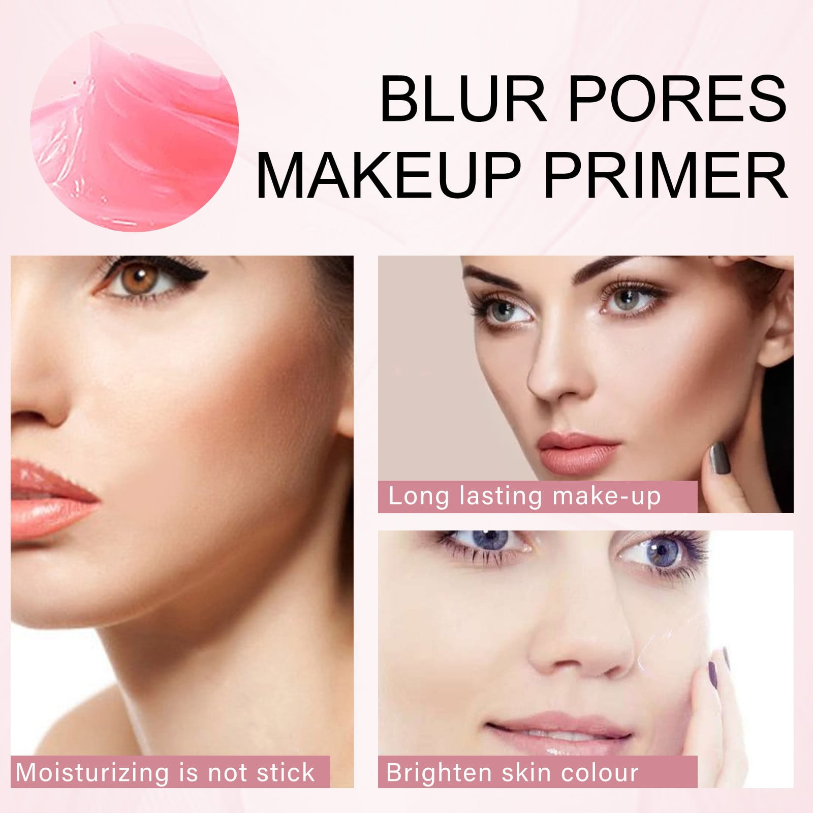 Face Primers Pore Gel Cream Makeup Gel Primers Moisturizer Firming Skin ...