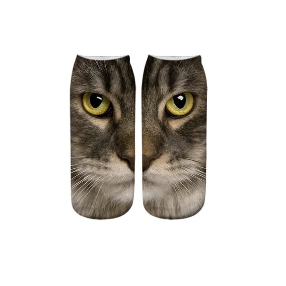 Face Print Socks 3D Design Mid Calf Length Unisex Comfortable Breathable Fabric Casual Wear Gift Package