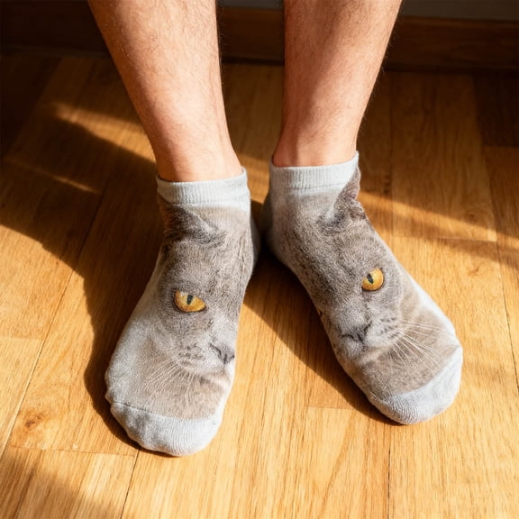 Face Print Socks Mid Calf Socks Unisex Soft Breathable Funny Novelty Socks for Men Women Daily Wear Gifting Multiple Designs（E)