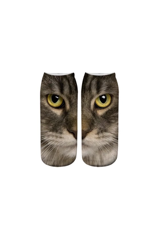 Face Print Socks Unisex Cute Mid-Calf Socks with Realistic Digital Face Artwork, Soft Breathable Fabric, Comfortable Fit for Everyday Wear and Gifting