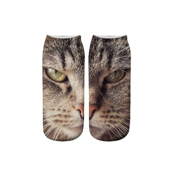 Face Print Socks Unisex Cute Mid-Calf Socks with Realistic Digital Face Artwork, Soft Breathable Fabric, Comfortable Fit for Everyday Wear and Gifting